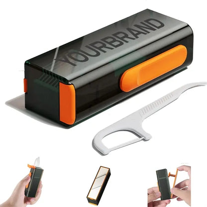 Portable Dental Floss Dispenser with Mirror