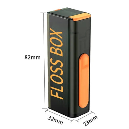 Portable Dental Floss Dispenser with Mirror