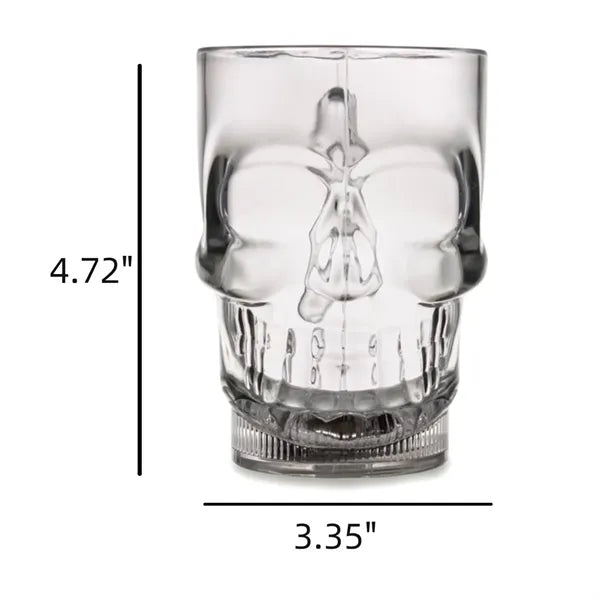 14 Oz. Flashing LED Lighted Skull Cup Halloween Party Mug