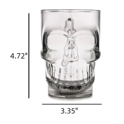 14 Oz. Flashing LED Lighted Skull Cup Halloween Party Mug