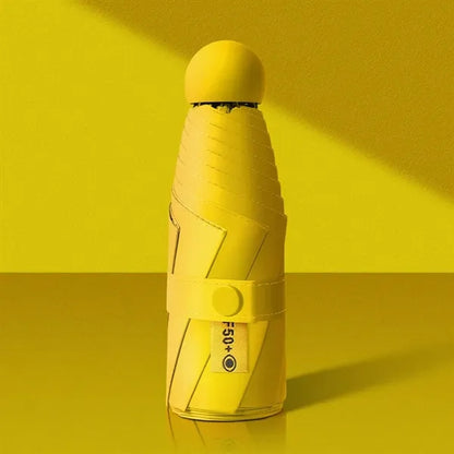 Mini Windproof Sun & Rain Pocket Umbrella With Case