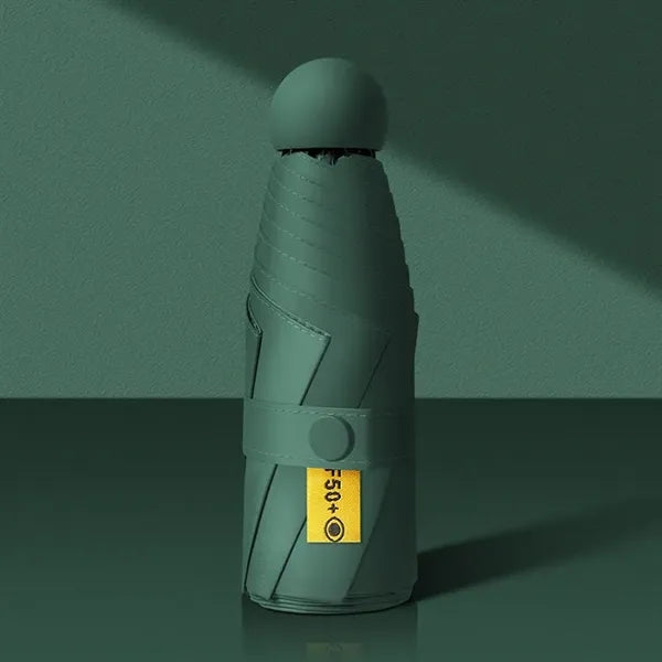Mini Windproof Sun & Rain Pocket Umbrella With Case