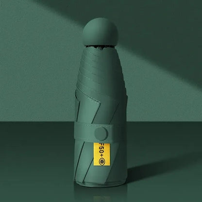 Mini Windproof Sun & Rain Pocket Umbrella With Case