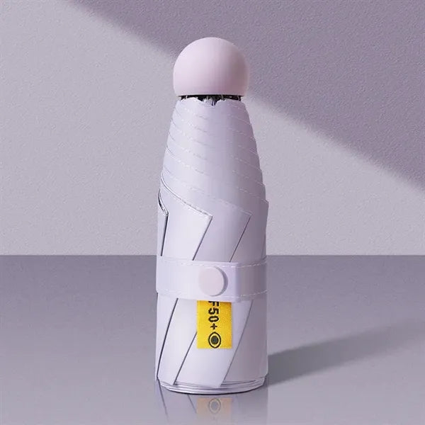 Mini Windproof Sun & Rain Pocket Umbrella With Case