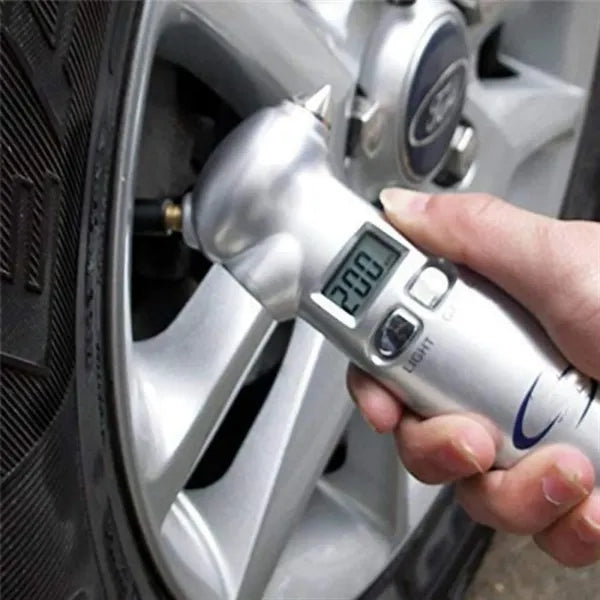 Digital Tire Pressure Gauge Safety Hammer Multi-Function