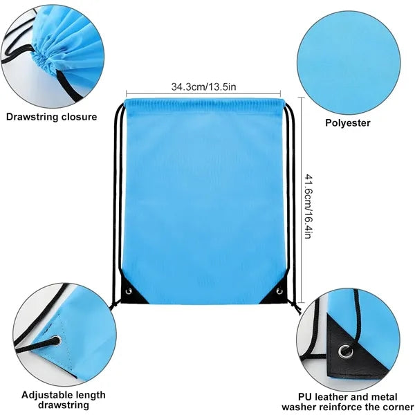 210D Polyester Drawstring Bags Cinch Sack