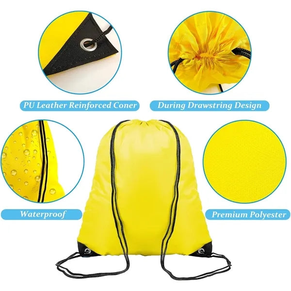 210D Polyester Drawstring Bags Cinch Sack