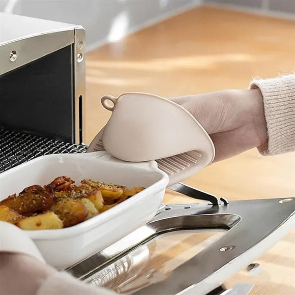 Heat Resistant Silicone Cooking Oven Mitts Gloves