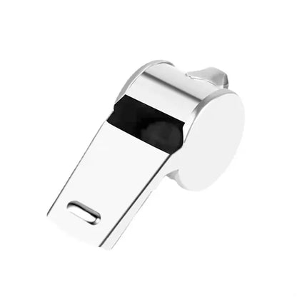 Stainless Steel Whistle With Lanyard Outdoor Survival