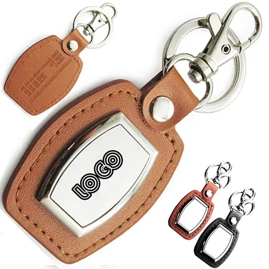 Pu Leather Customizable Chain For Hanging Car Keys