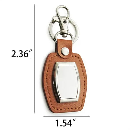 Pu Leather Customizable Chain For Hanging Car Keys