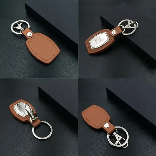 Pu Leather Customizable Chain For Hanging Car Keys