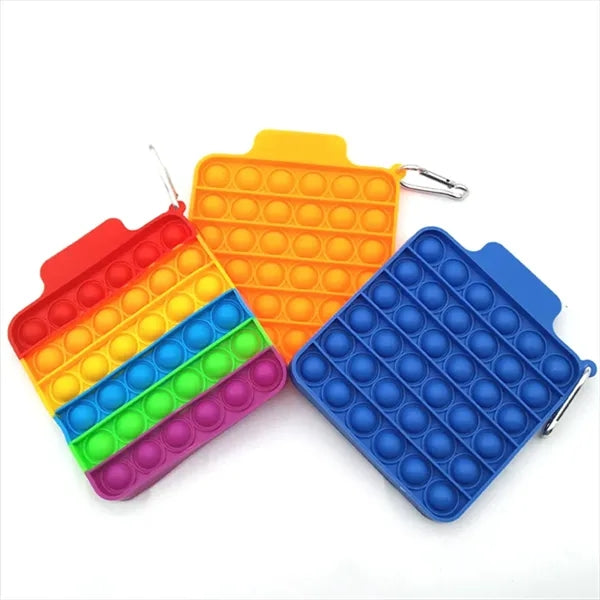 Push Pop Silicone Bubble Stress Relief Toys Squishy Washable