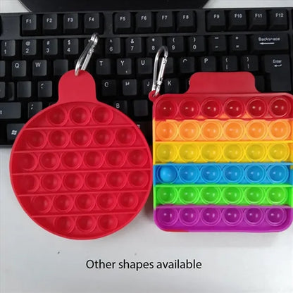 Push Pop Silicone Bubble Stress Relief Toys Squishy Washable