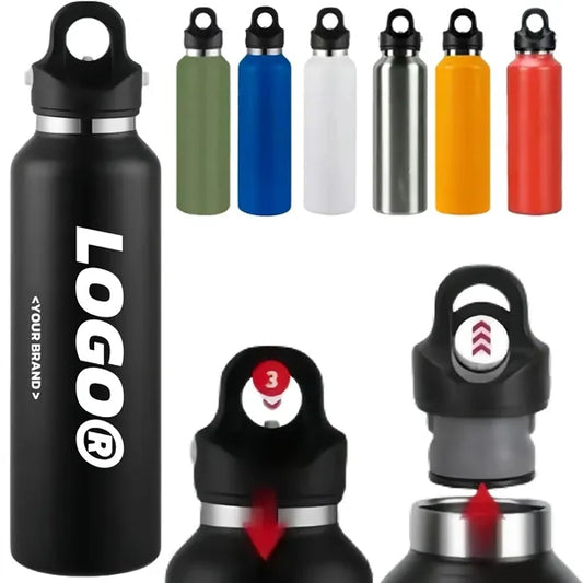 21OZ. One Hand Quick Open Car Hot And Cold Thermos