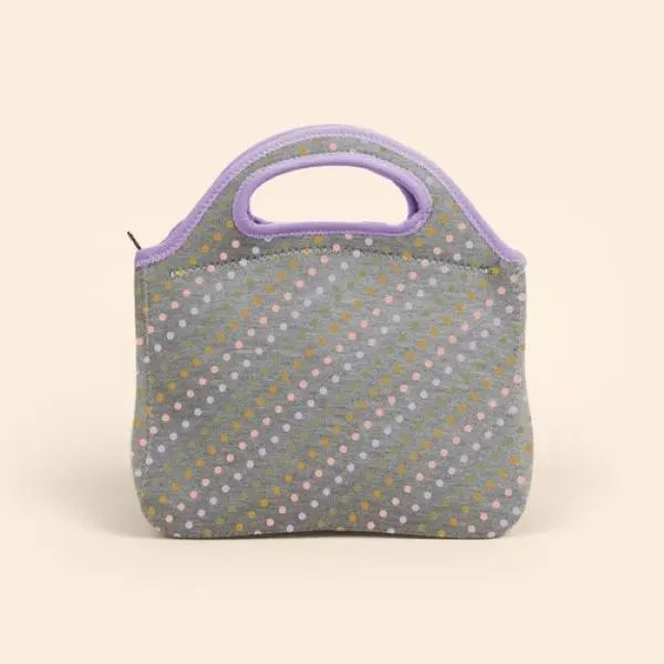 GRAN KLUTCH - HEATHERED JERSEY KNIT NEOPRENE LUNCH BAG