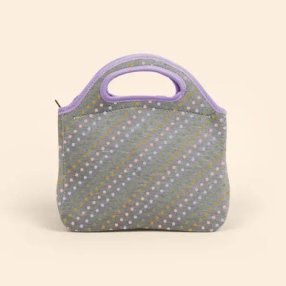 GRAN KLUTCH - HEATHERED JERSEY KNIT NEOPRENE LUNCH BAG