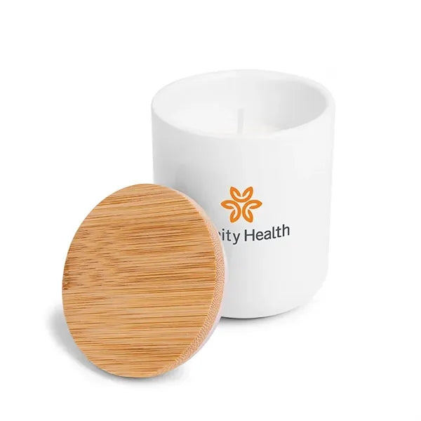 AromaHaven Ceramic Soy Candle