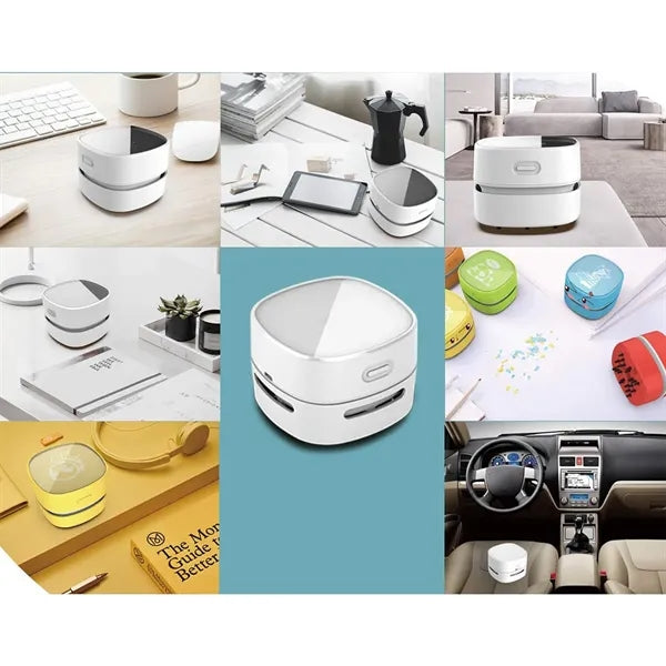 Mini Desktop Vacuum Cleaner With Wireless Charging
