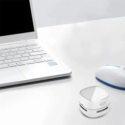 Mini Desktop Vacuum Cleaner With Wireless Charging