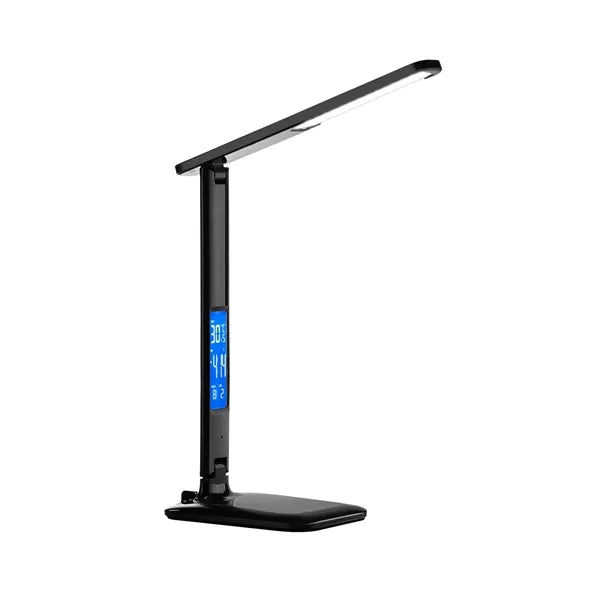 Wireless Charging Led Desk Lamp Lcd Screen Alarm Clock