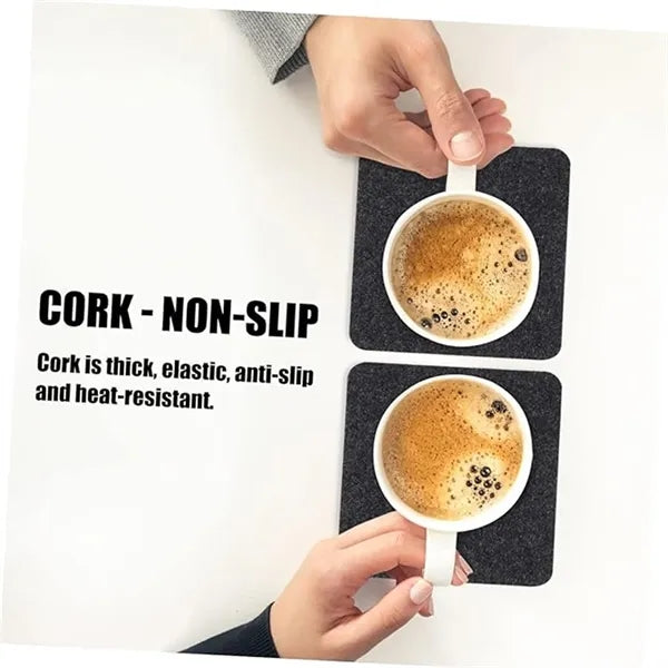 Customizable Cork Coasters Square