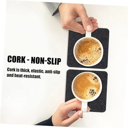 Customizable Cork Coasters Square