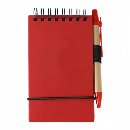 Pocket Kraft Paper Spiral Notebook with Pen Kit