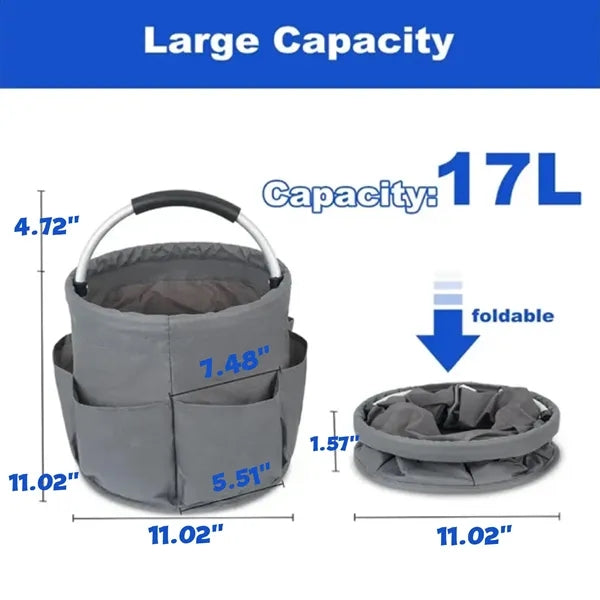 Foldable Bucket Tool Bag With Handle