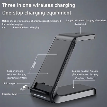 Wireless Charger Stand Fast Charging Dock Location