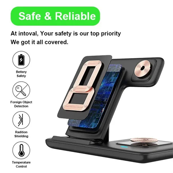 Wireless Charger Stand Fast Charging Dock Location