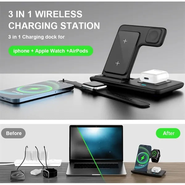 Wireless Charger Stand Fast Charging Dock Location