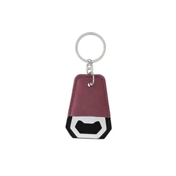 Bottle Opener With Key Chain Leather