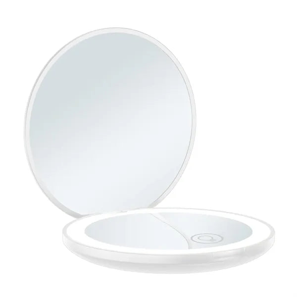 LED rechargeable light round mirror Compact