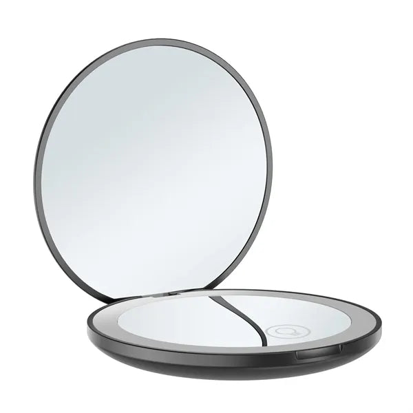 LED rechargeable light round mirror Compact