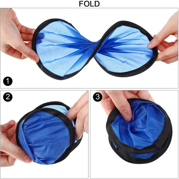 Folding Nylon Disc Fan Foldable Flying