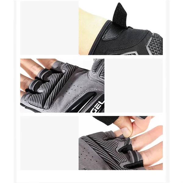 Half Finger Breathable Shock Absorbing Riding Gloves
