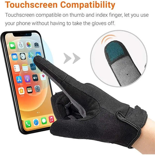 Outdoor Microfiber Abrasion Resistant Bicycle Riding Gloves