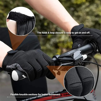 Outdoor Microfiber Abrasion Resistant Bicycle Riding Gloves