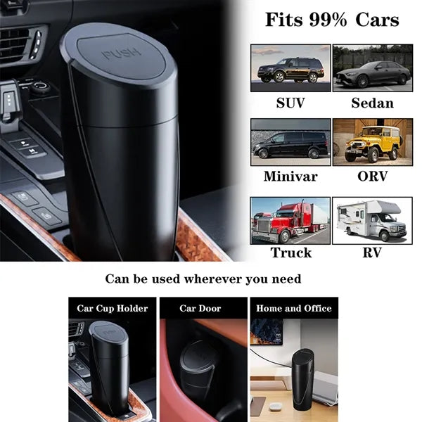 Car Trash Can Bin with Lid