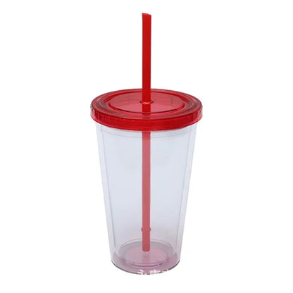 16OZ Classic Transparent Insulated Double Wall Tumbler Cup