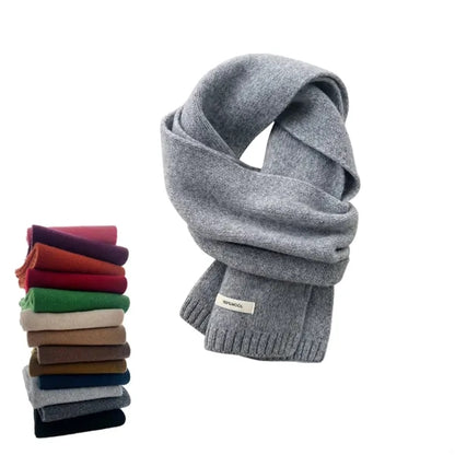 Unisex 100% Wool Scarf Warm Neck Collar