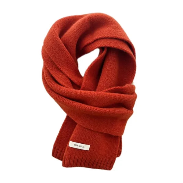 Unisex 100% Wool Scarf Warm Neck Collar