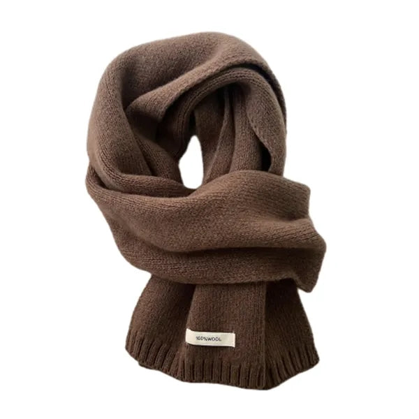 Unisex 100% Wool Scarf Warm Neck Collar
