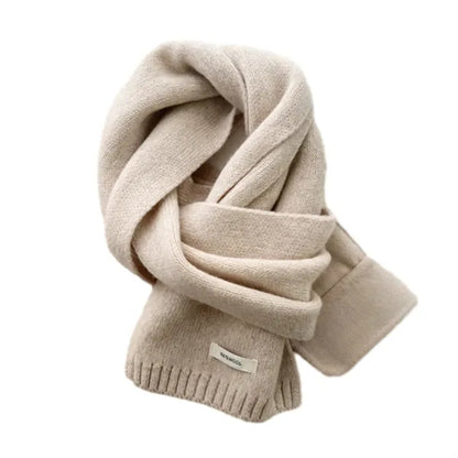 Unisex 100% Wool Scarf Warm Neck Collar