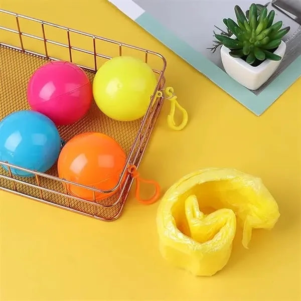 Portable Rain Disposable Raincoats With Hood Ball