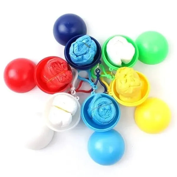 Portable Rain Disposable Raincoats With Hood Ball