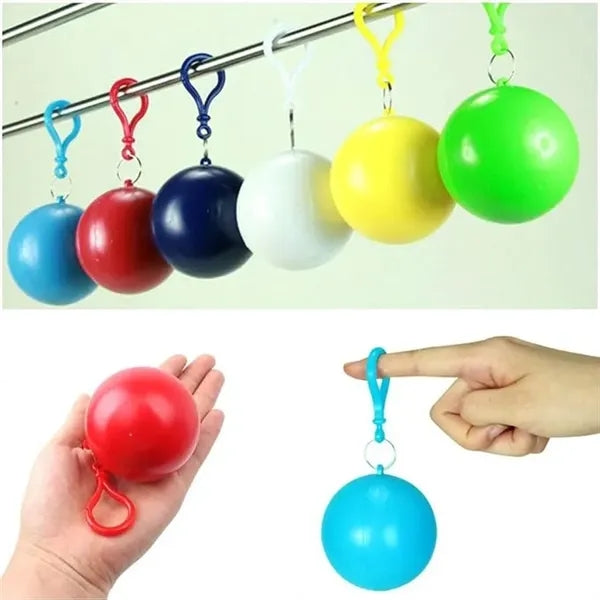 Portable Rain Disposable Raincoats With Hood Ball