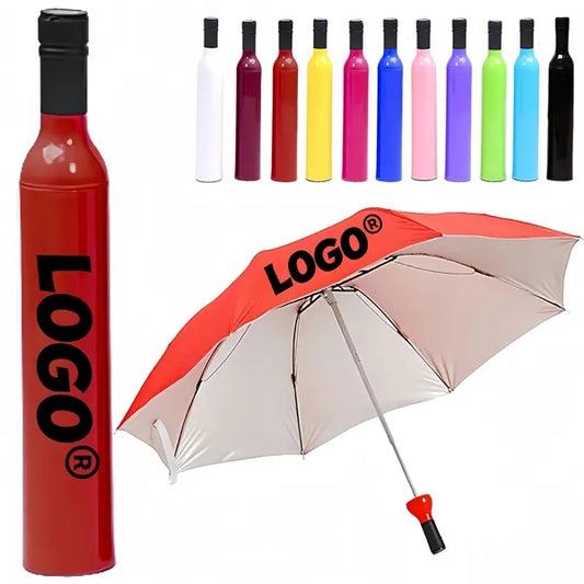 All Weather Wine Bottle Shaped Umbrella
