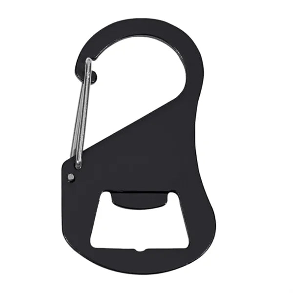 Customizable Aluminum Bottle 0pener With Carabiner